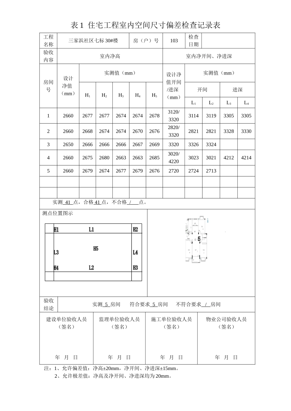 分户验收层高、开间_第3页