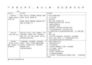 产房重点环节重点人群高危因素评价单wps