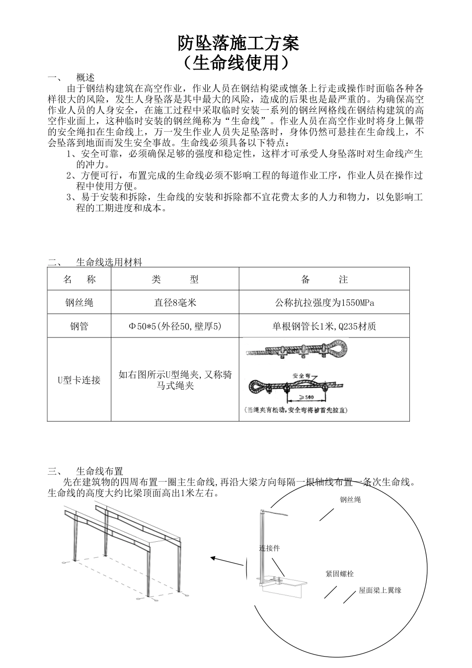 钢结构生命线安装方案-8wr_第2页
