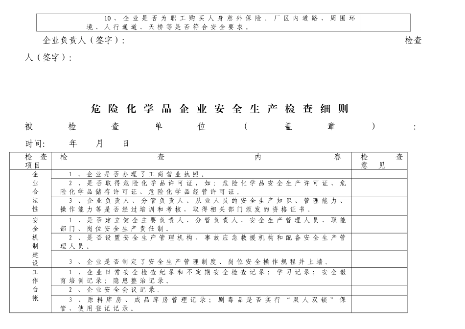 双流县安全生产监督管理检查细则_第3页