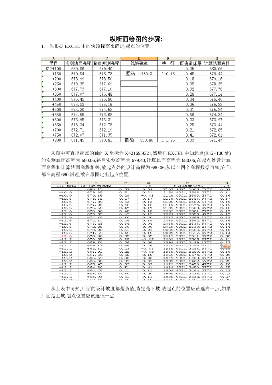 纵断面绘图的步骤_第1页