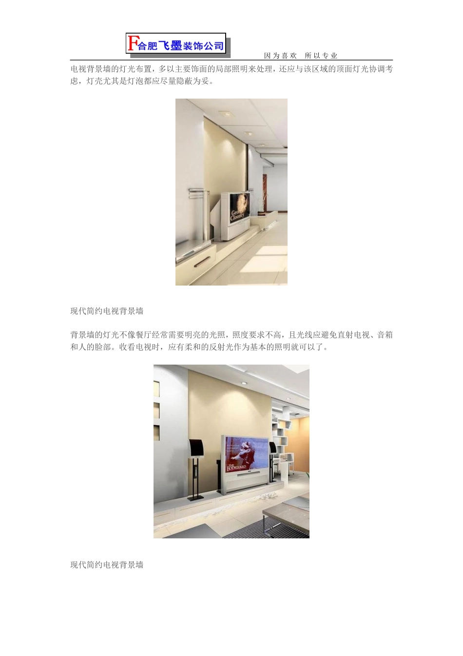 现代简约风格电视背景墙效果图 现代简约风格电视背景墙_第2页