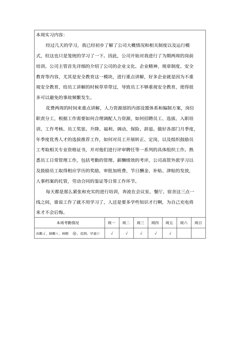 人事岗位实习周记_第3页