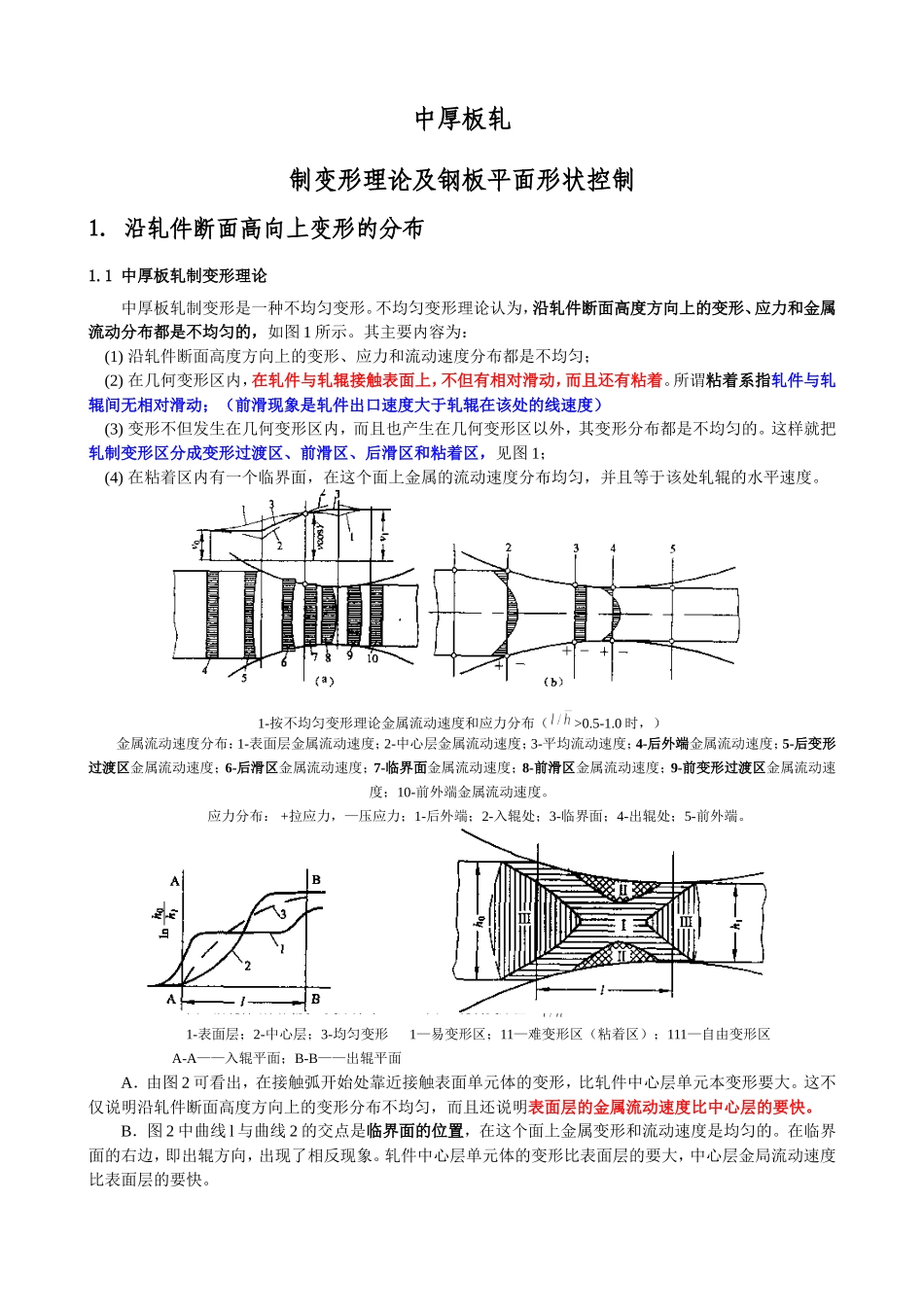 钢板在变形区内的流动规律及平面形状控制_第1页