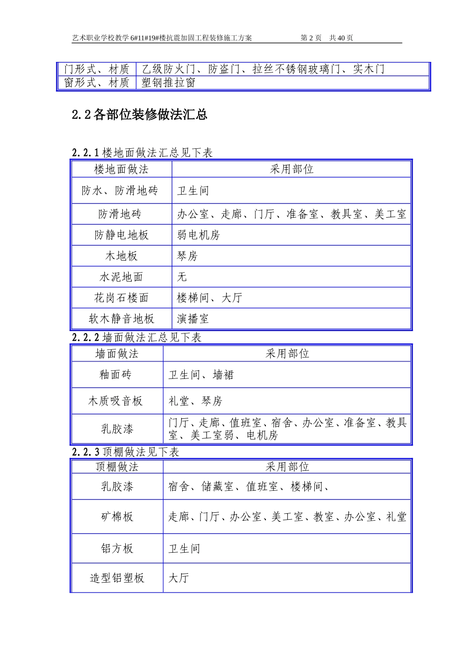 向东小学装修方案_第2页