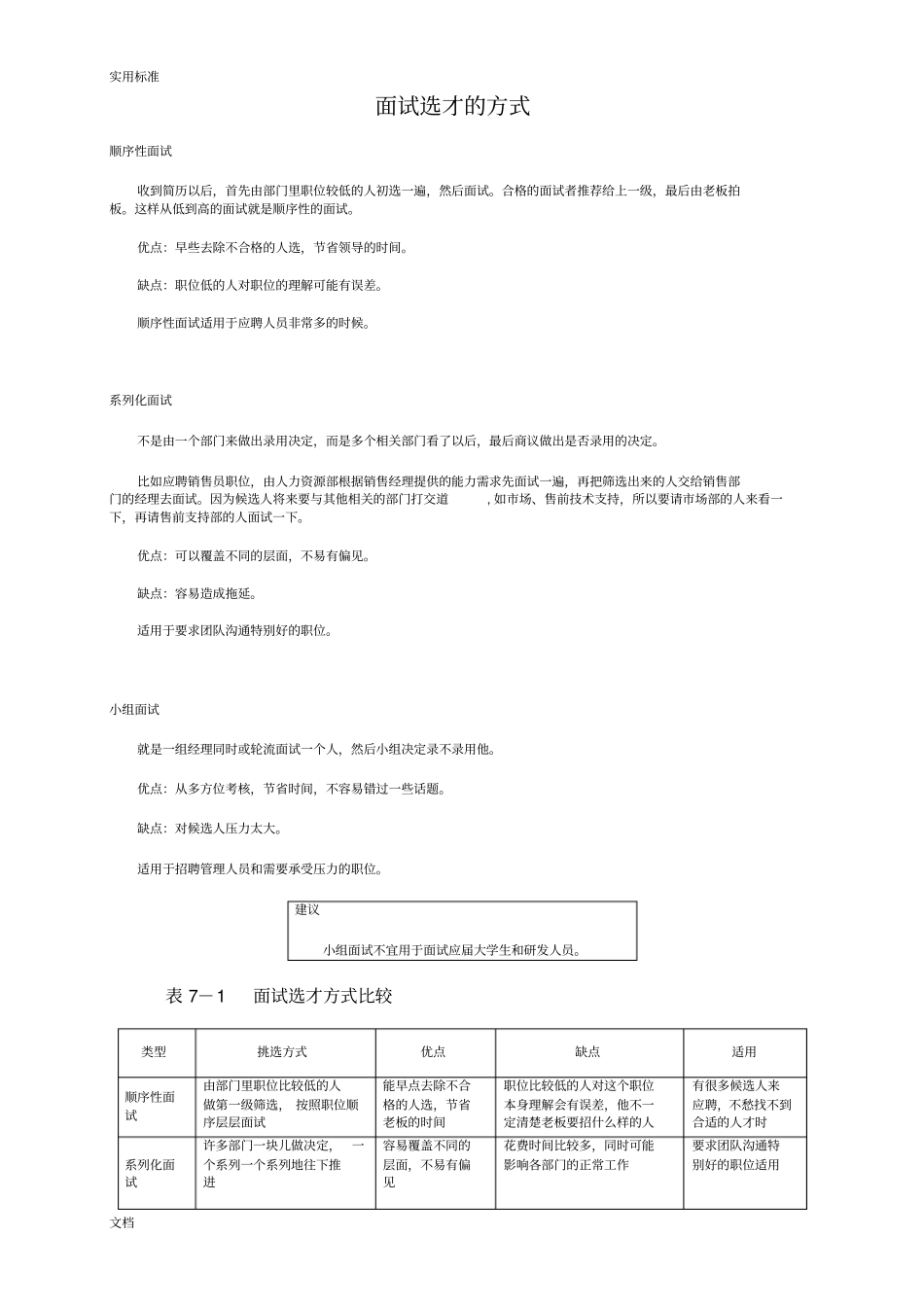 人力资源-面试技巧实用的模板_第1页