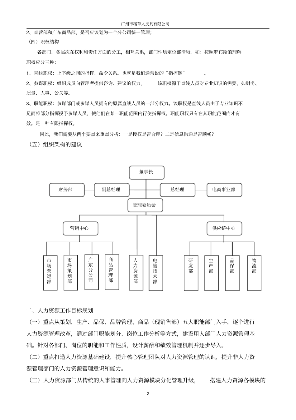 人力资源工作规划案_第2页