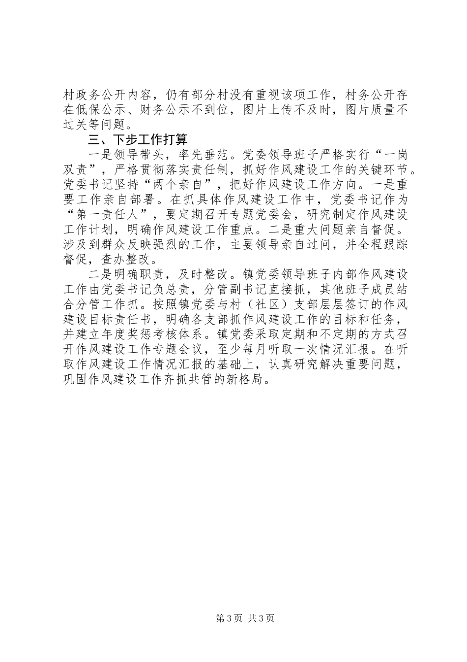 作风建设监督检查工作报告_第3页