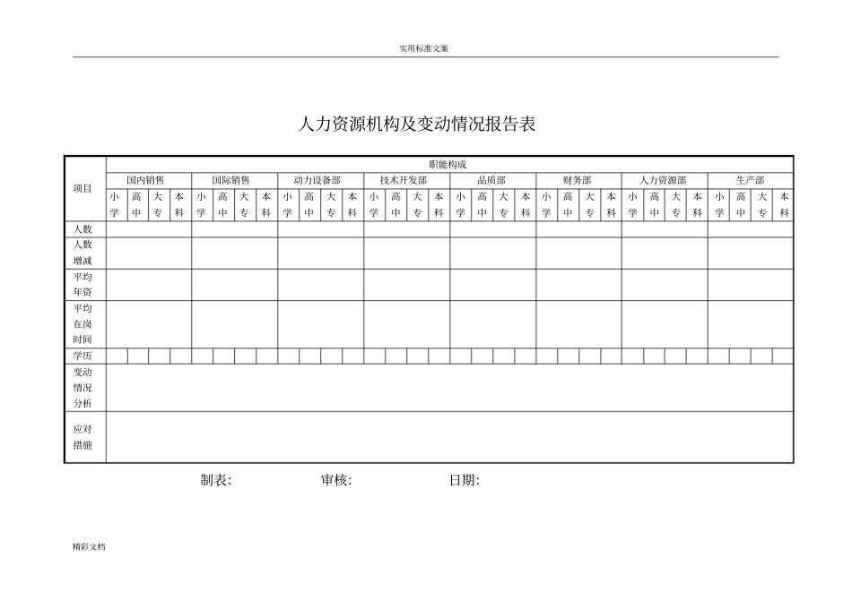 人力资源效能报告材料材料表_第2页