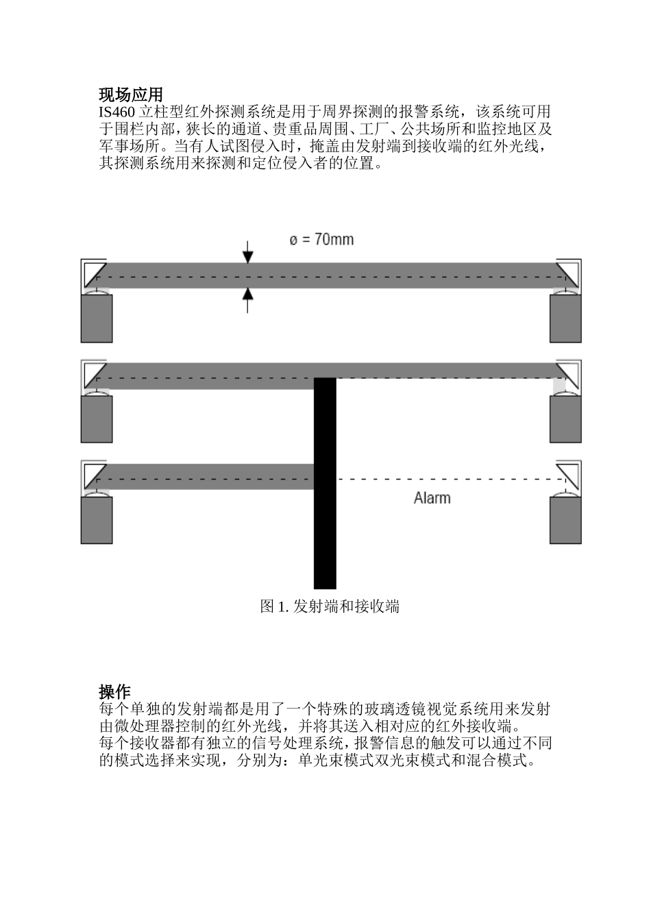 同步式红外栅栏说明书_第1页