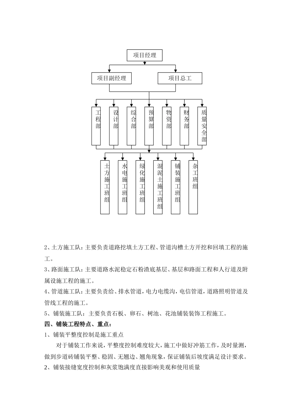 龙喜苑铺装施工组织设计_第3页