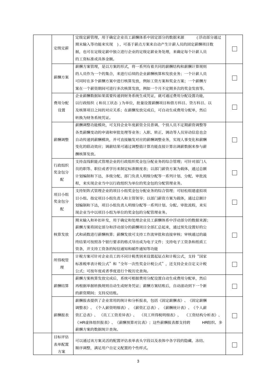 人力资源管理系统功能需求_第3页