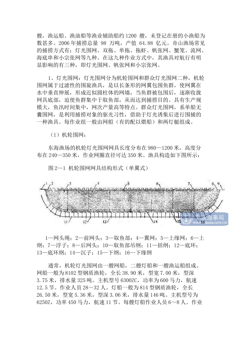 宁波、舟山部分海域渔网分布情况及渔船、渔具渔法特点参考资料_第3页