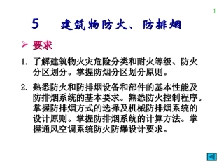 注册暖通设备工程师复习资料----防排烟