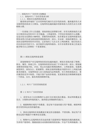 商场WIFI广告经营方案