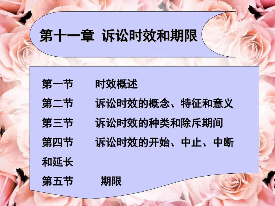 第十一章诉讼时效和期限_第1页