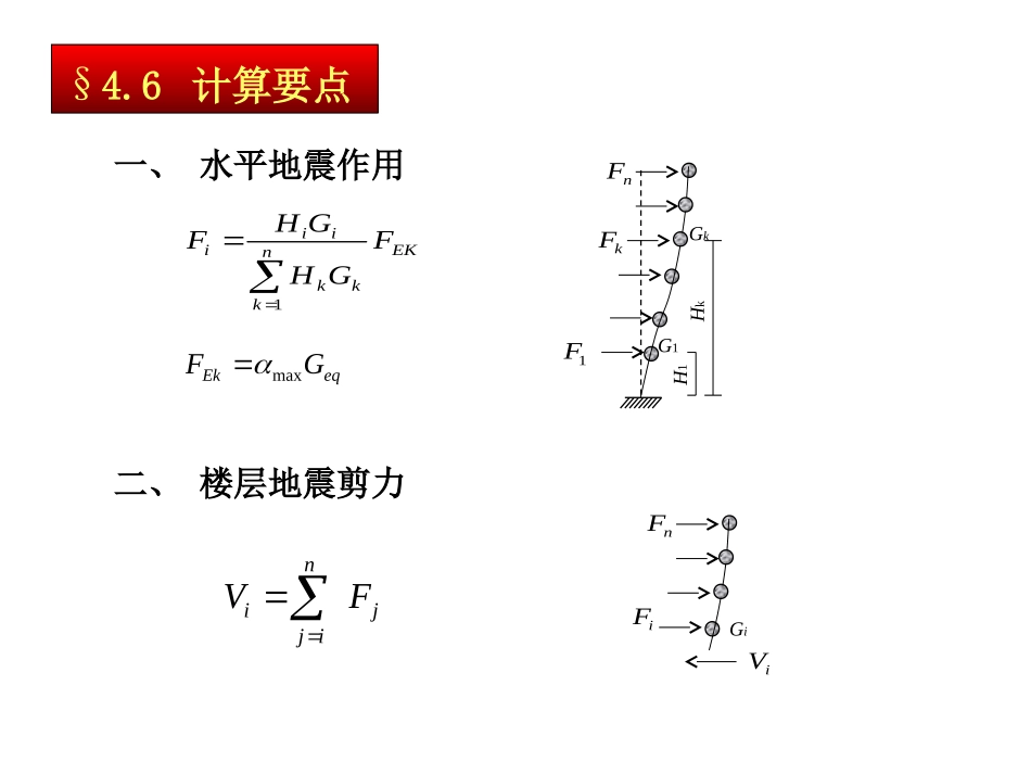 水平地震计算要点_第1页