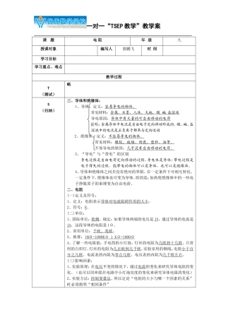 电 阻tsep