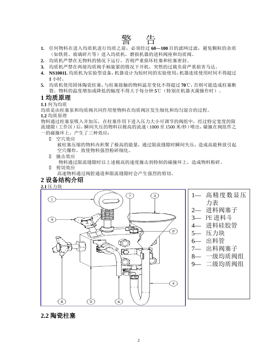 纳米机使用原理与操作规程_第2页