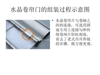 水晶卷帘门的组装方式