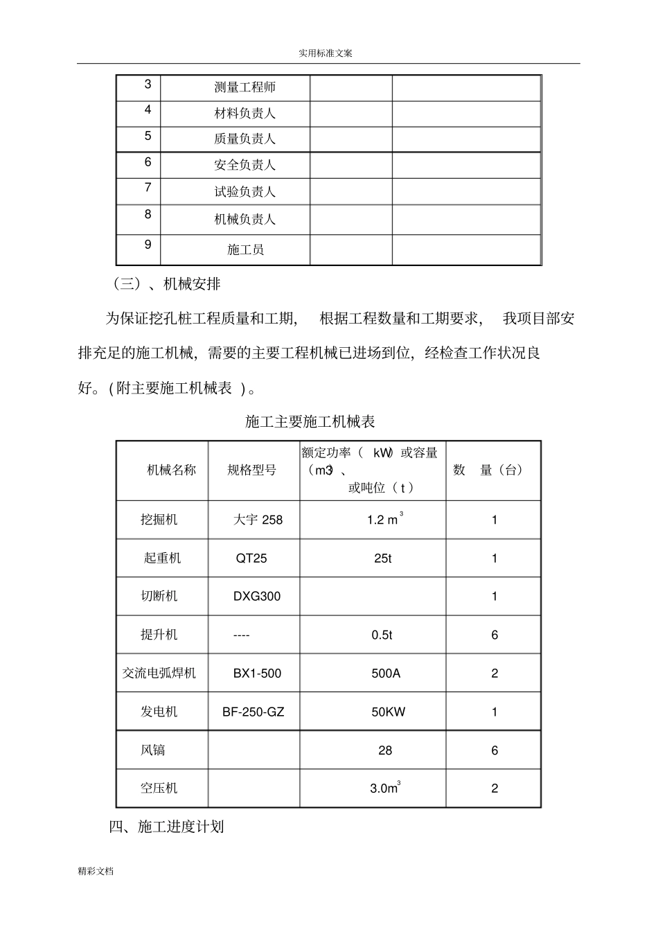 人工的挖孔抗滑桩施工方案设计_第2页