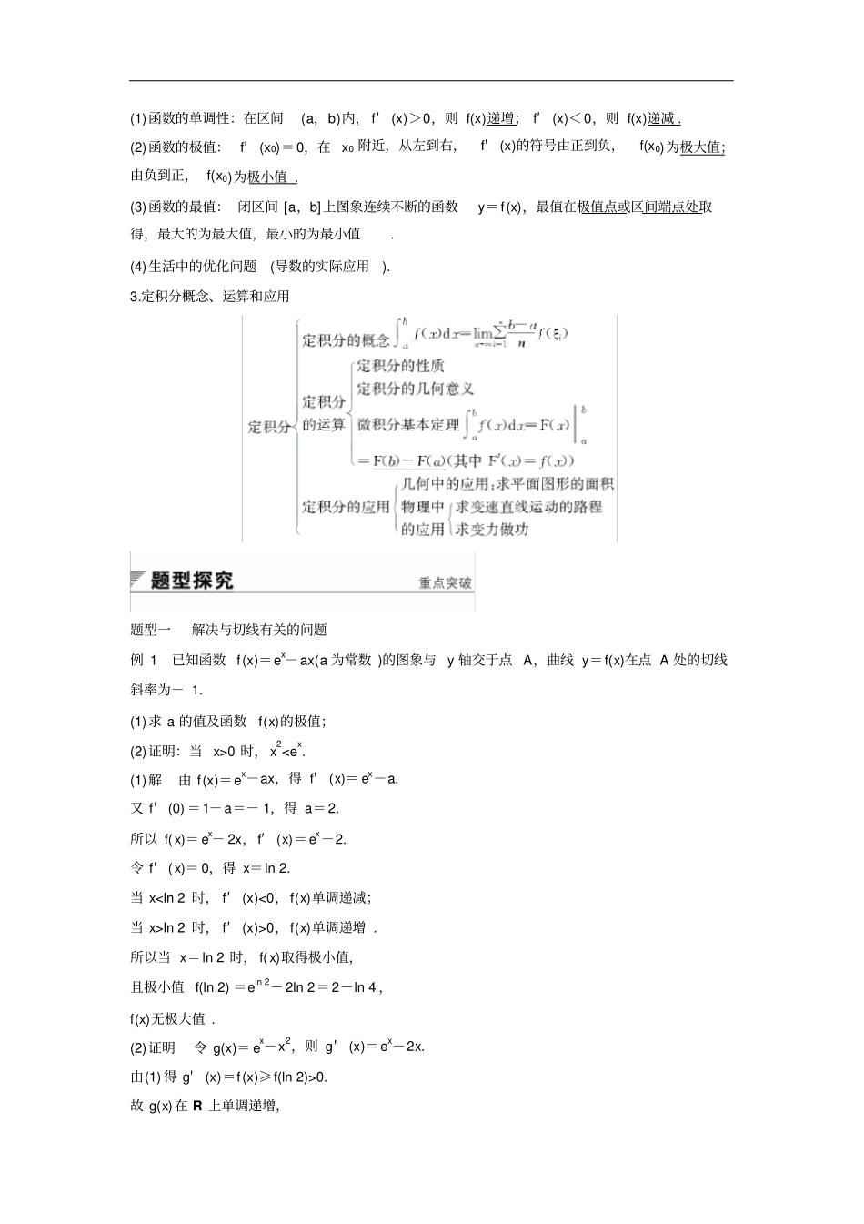 人教A版选修2导数及其应用章末复习学案_第2页