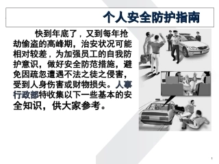 个人安全防护指南(ppt 28)