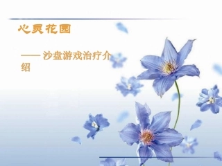 心灵花园沙盘课件
