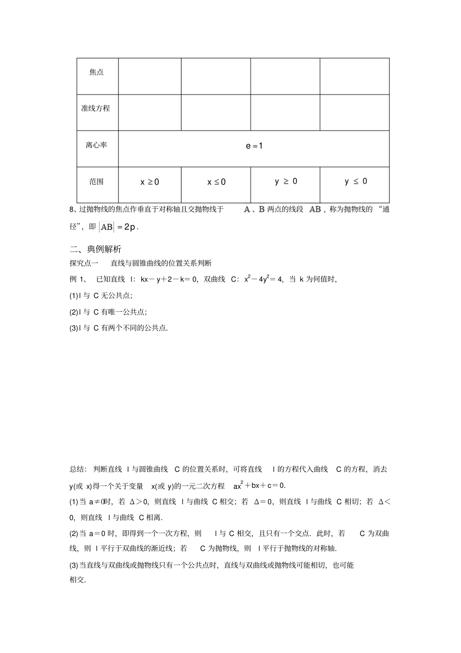 人教A版高中数学选修13圆锥曲线与方程学案_第3页