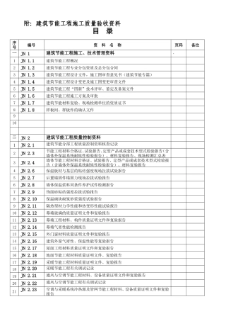 节能验收资料全套