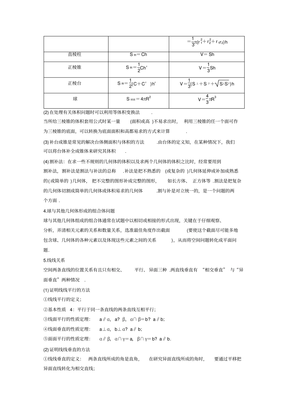 人教B版2019高中数学必修二学案：1章末复习提升_含答案_第3页