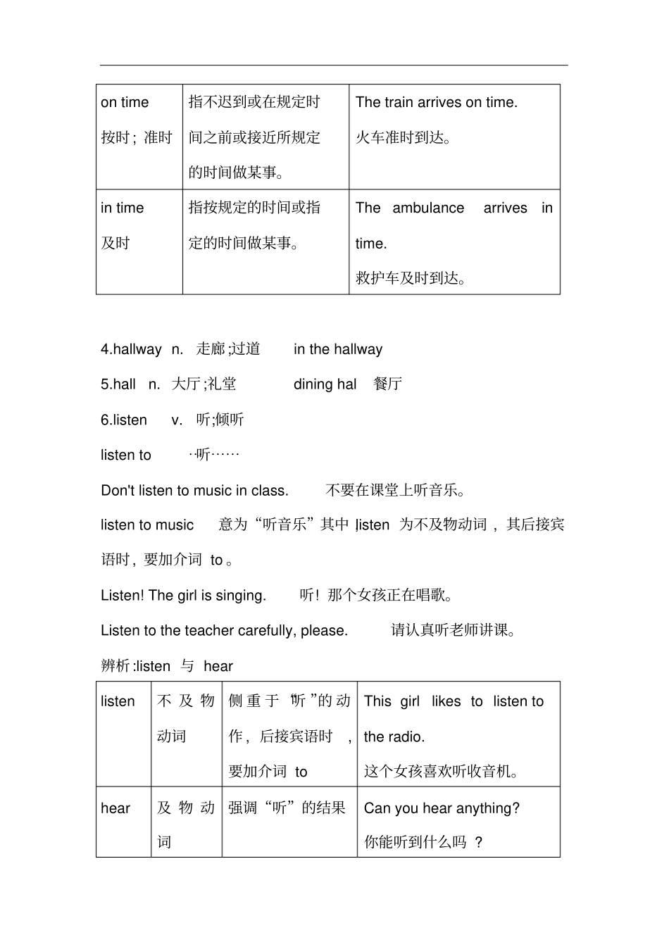 人教七下Unit4Don’teatinclass单词及课本要点解释_第3页