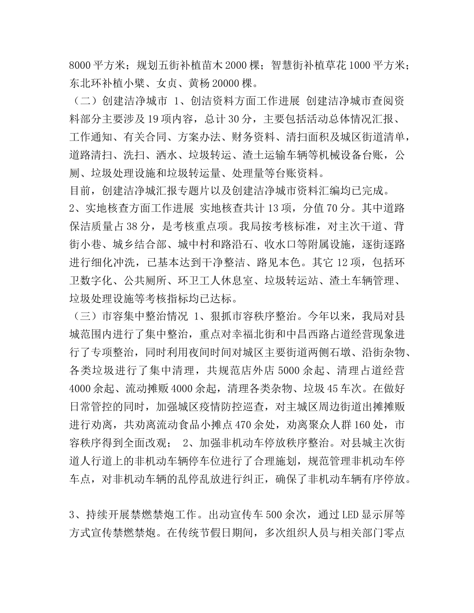 --县城市管理综合行政执法局2024年上半年工作总结及下半年工作计划 _第2页