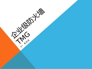 企业级防火墙TMG