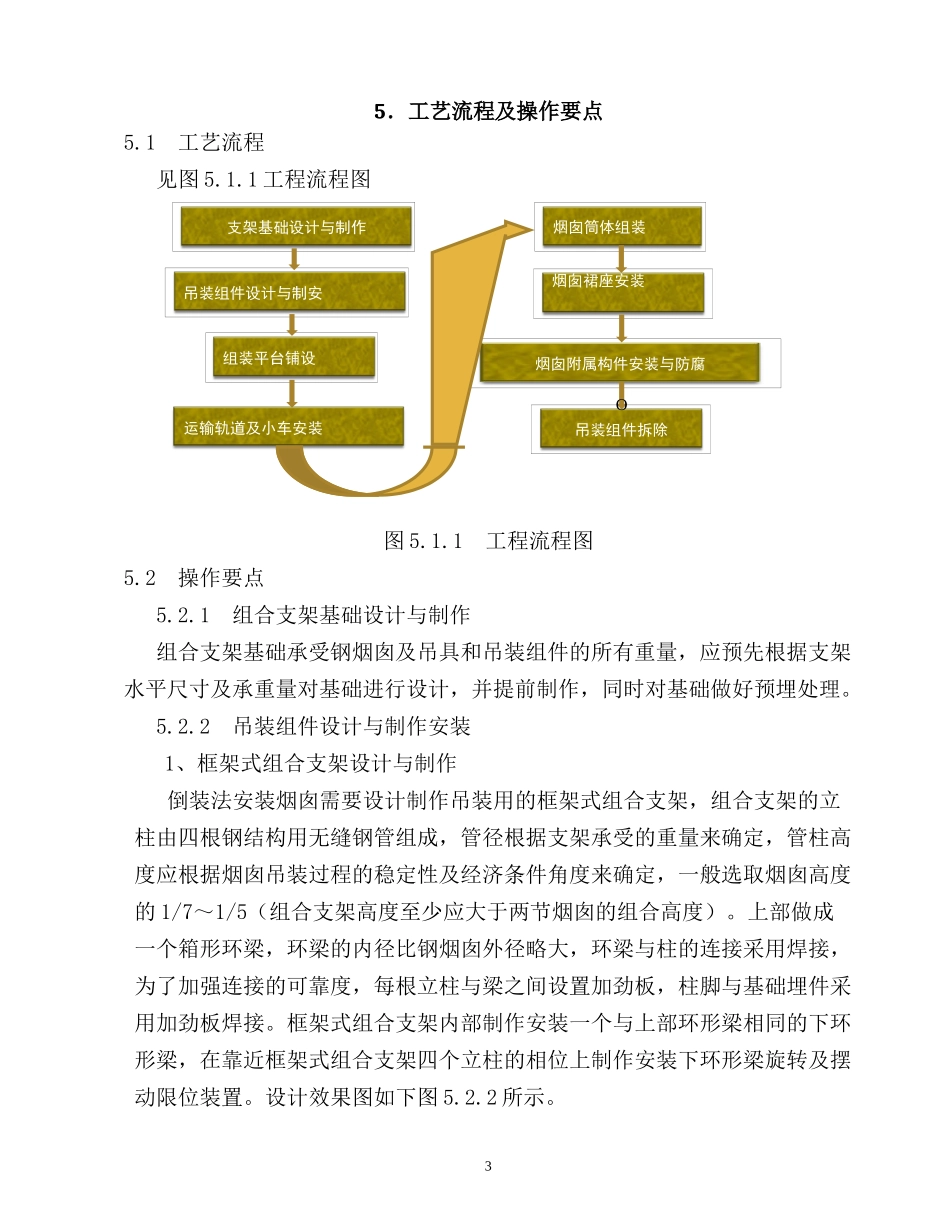长筒薄壁钢烟囱倒装施工工法_第3页