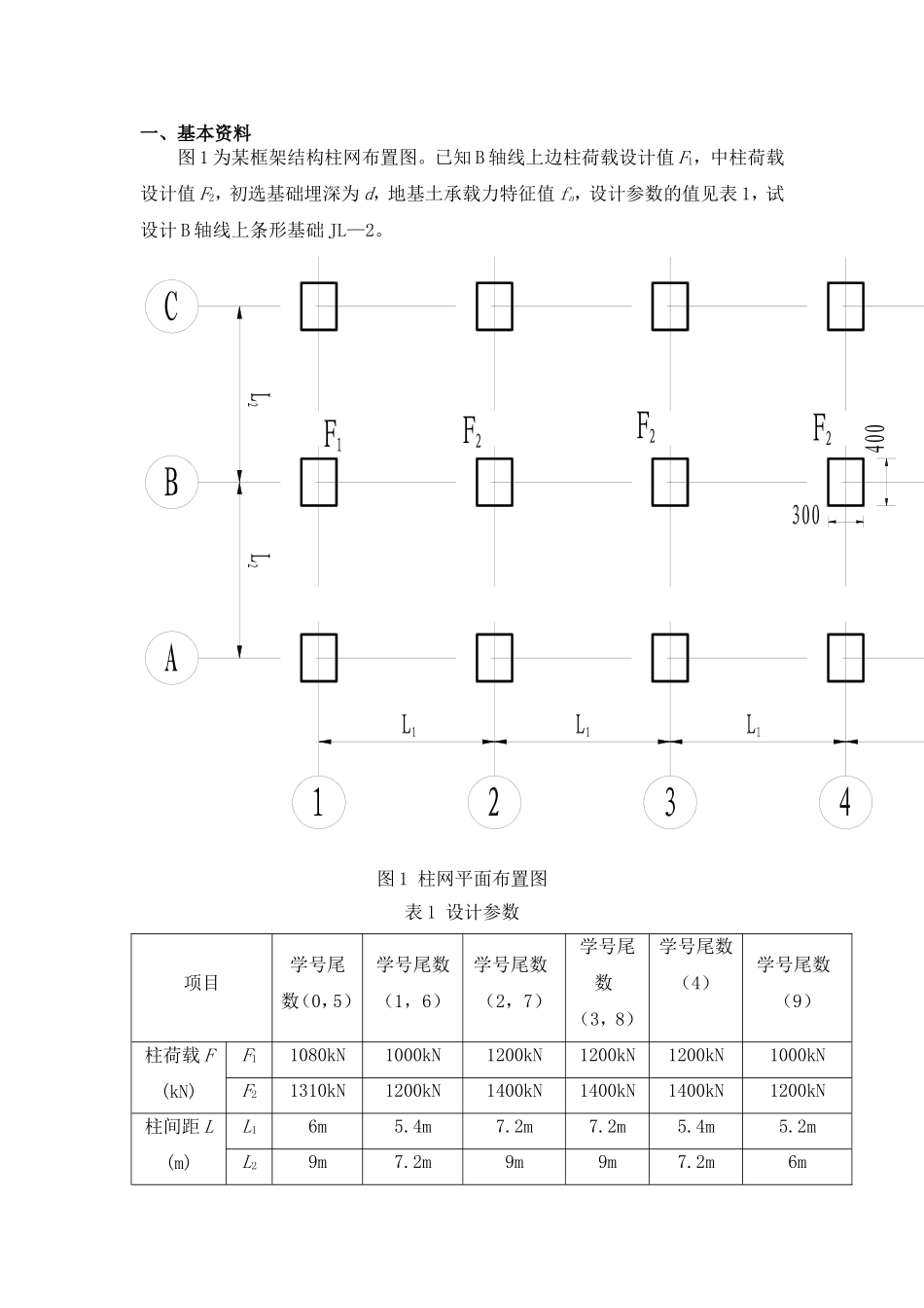 柱下条形基础课程设计_第2页