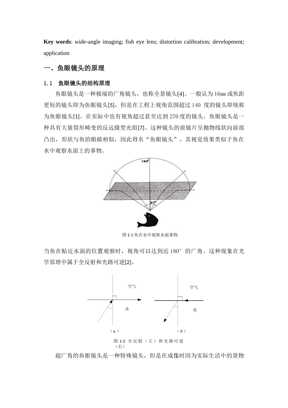 鱼眼镜头的发展概况及应用_第2页