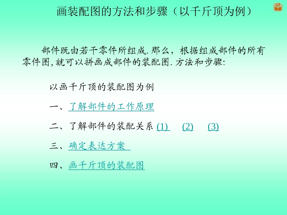 千斤顶装配图的画法_第1页