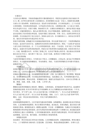 艺术类考研名词解释