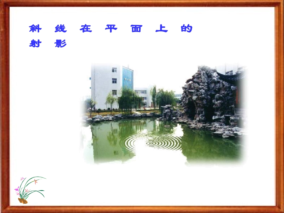 斜线在平面上的射影直线_第1页