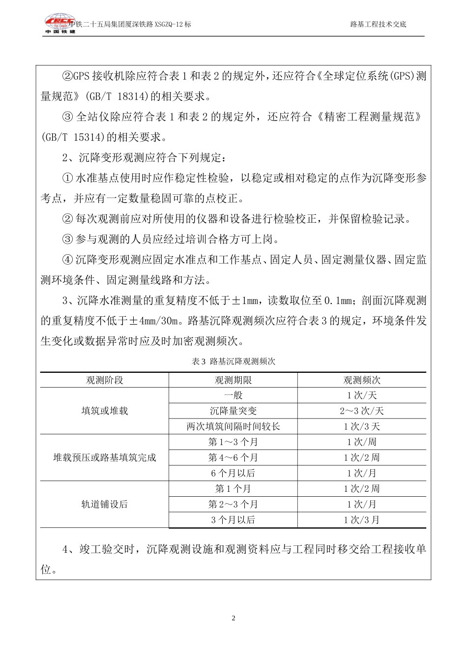 路基沉降监测技术交底_第2页