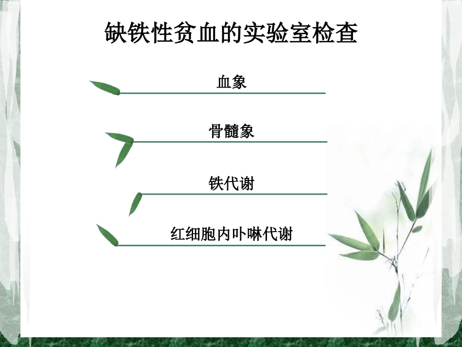 缺铁性贫血的实验室检查_第2页