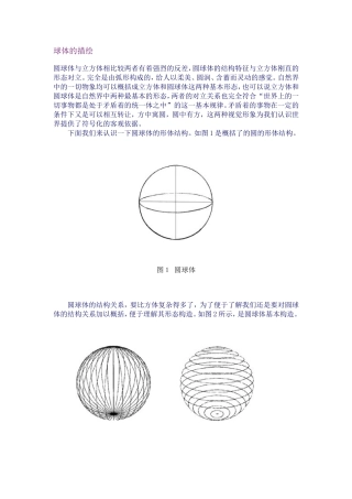 球体的透视原理