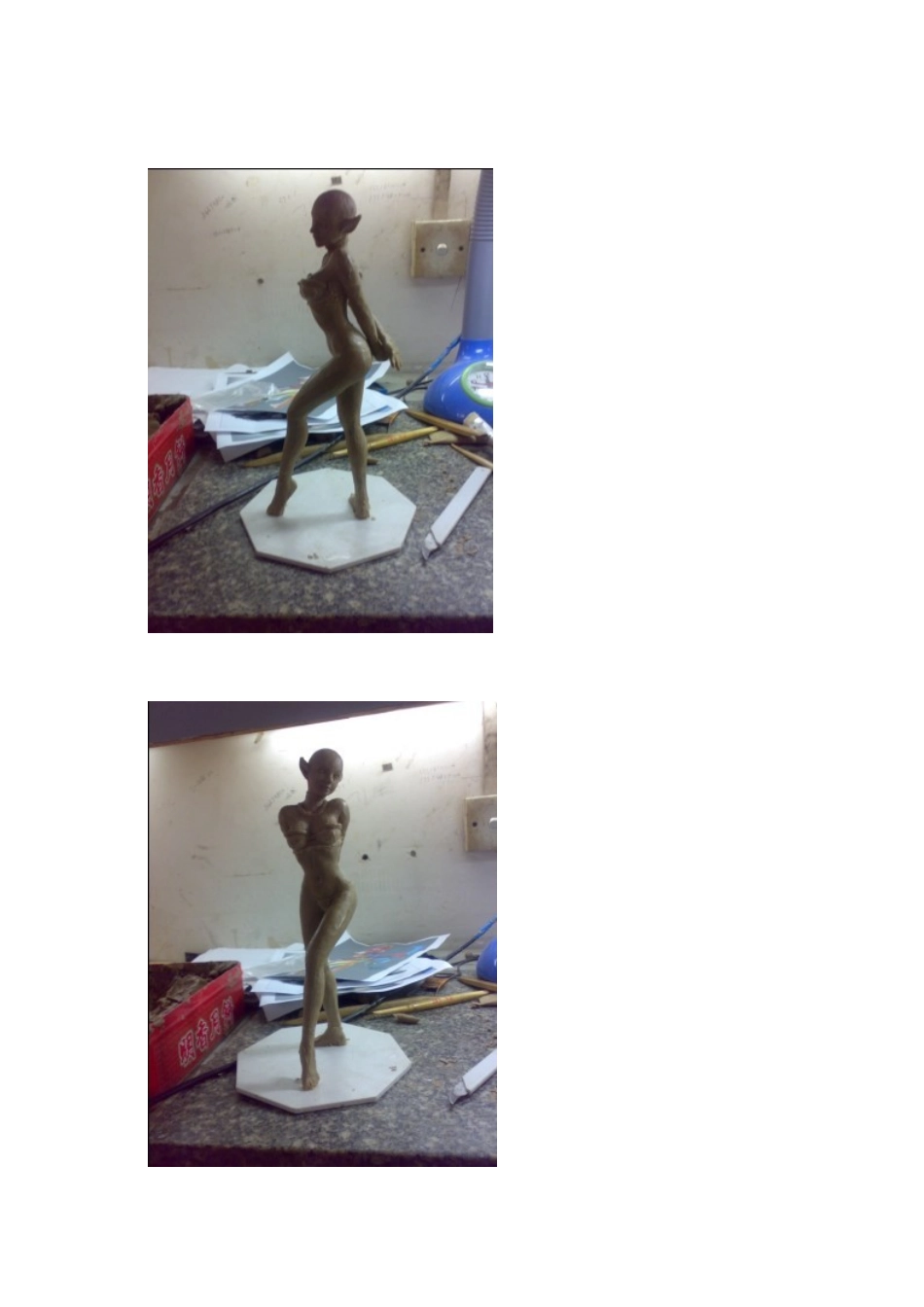 一个人物精雕油泥雕塑的制作全过程_第2页