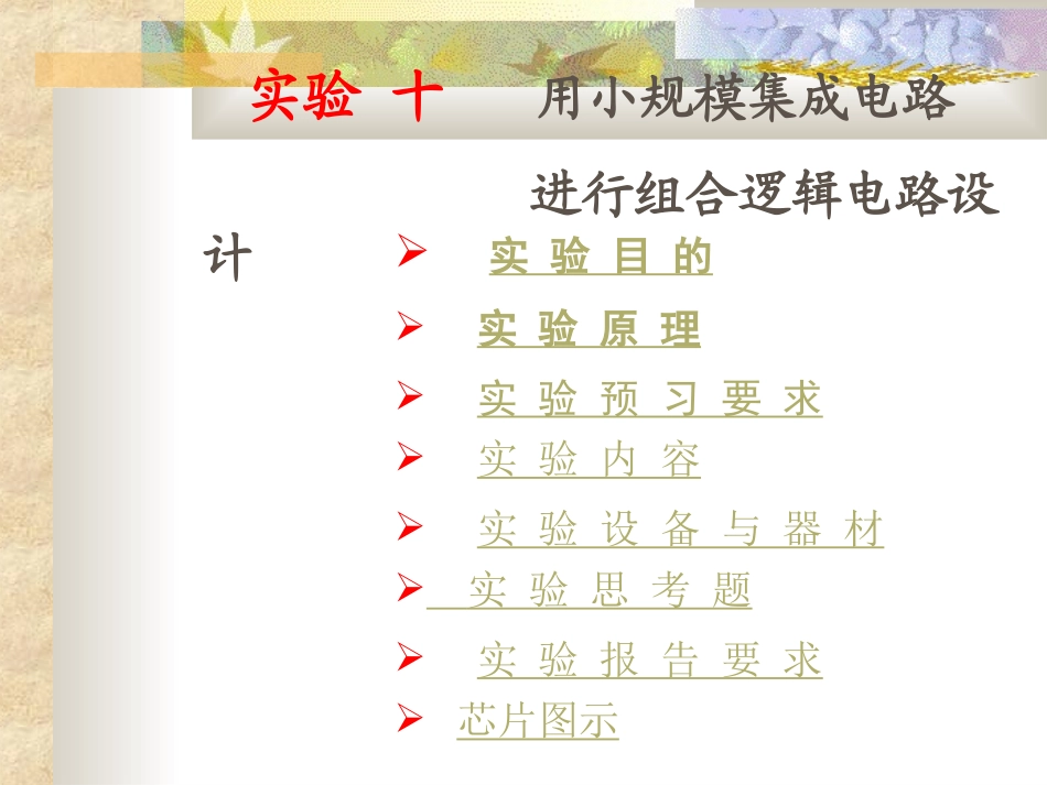 实验二 小规模组合电路设计_第1页