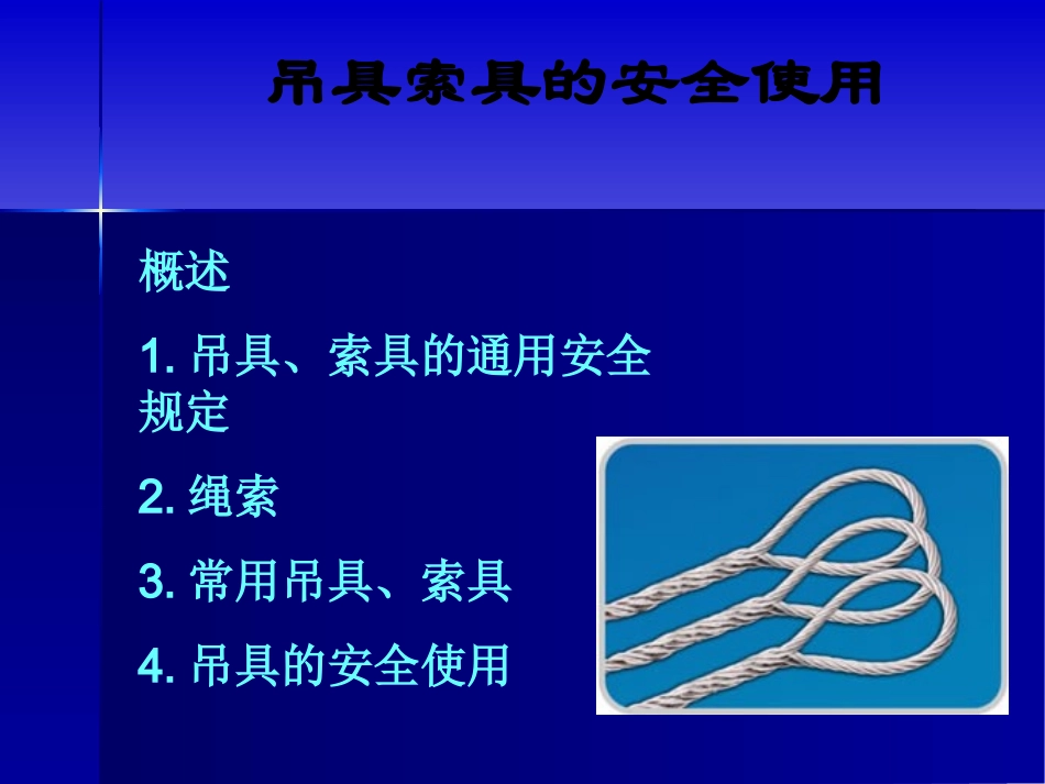 钢丝绳的安全使用_第1页