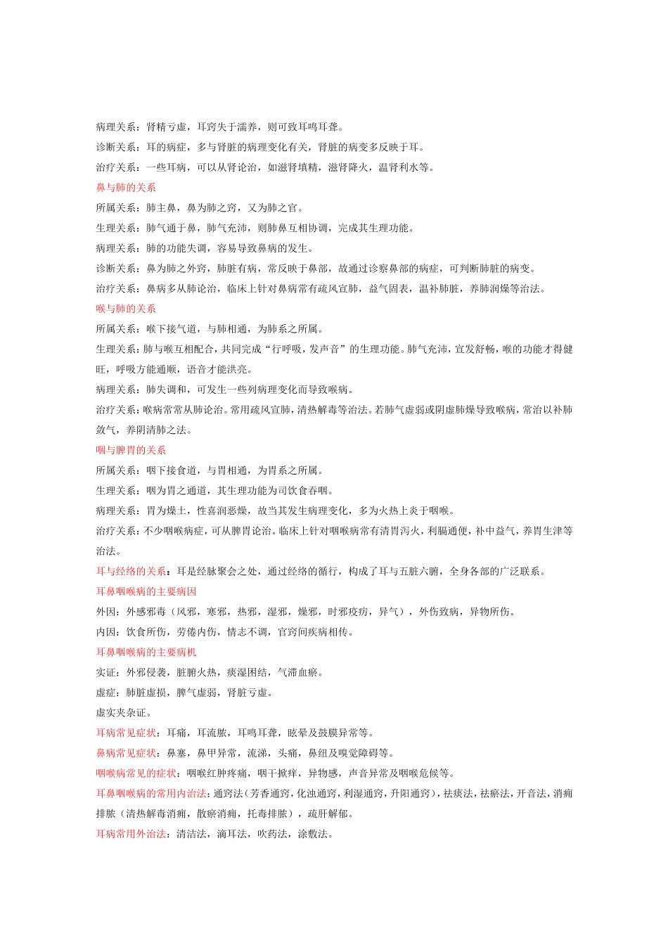 中医耳鼻喉复习总结_第2页