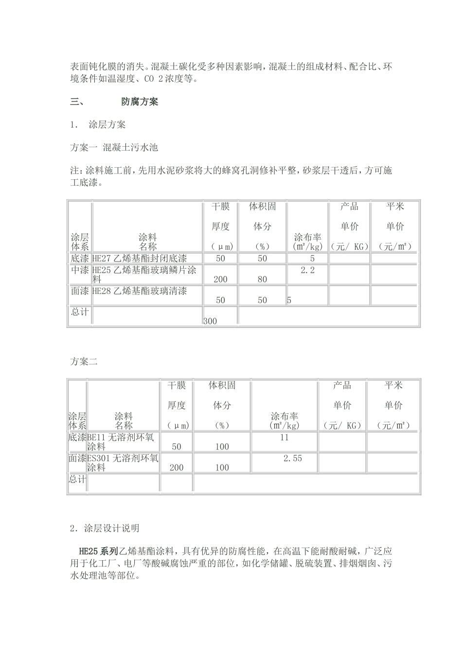 污水处理厂防腐方案_第2页