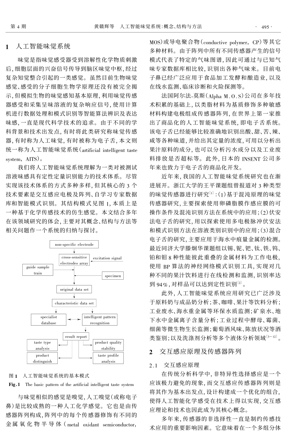 人工智能味觉系统_概念、结构与方法_第2页