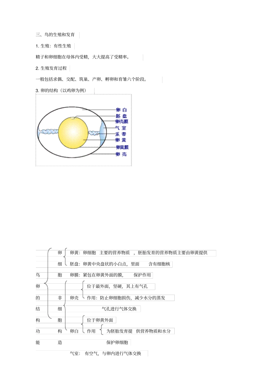 人教版2019届中考生物复习：动物的生殖和发育_知识点总结_第3页